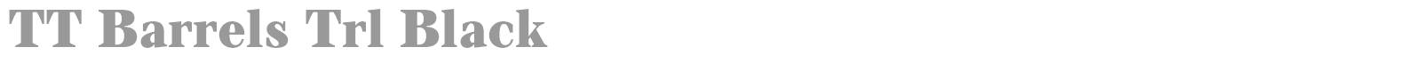 TT Barrels font preview